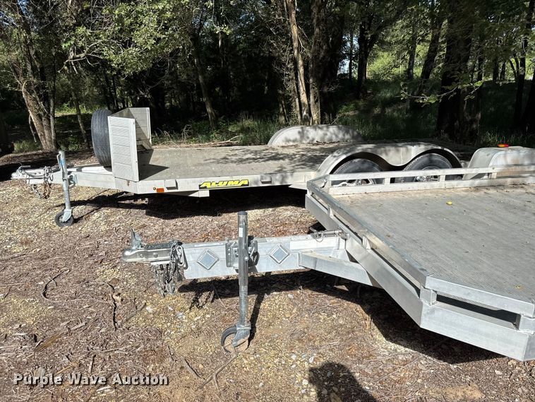 image for item EN0450 2018 Aluma 7712HTILT tilt deck utility trailer