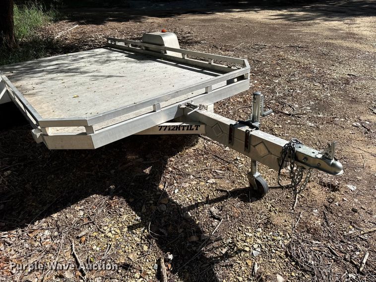 image for item EN0450 2018 Aluma 7712HTILT tilt deck utility trailer