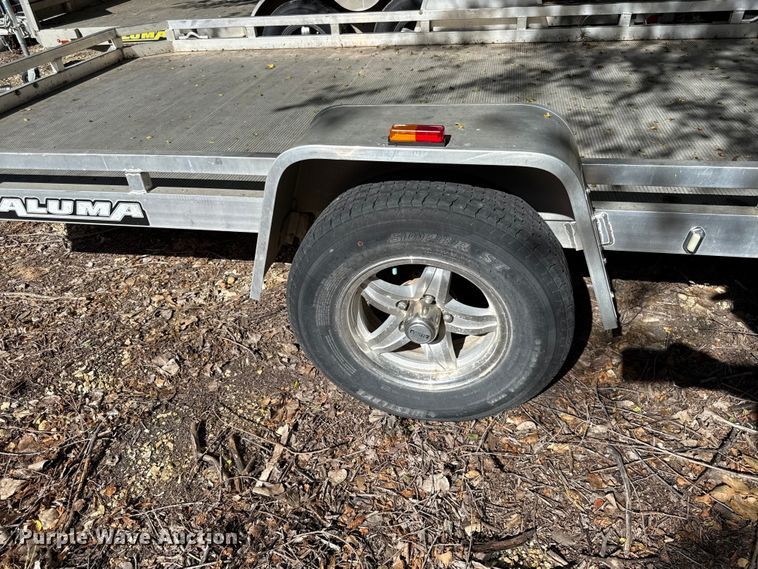 image for item EN0450 2018 Aluma 7712HTILT tilt deck utility trailer