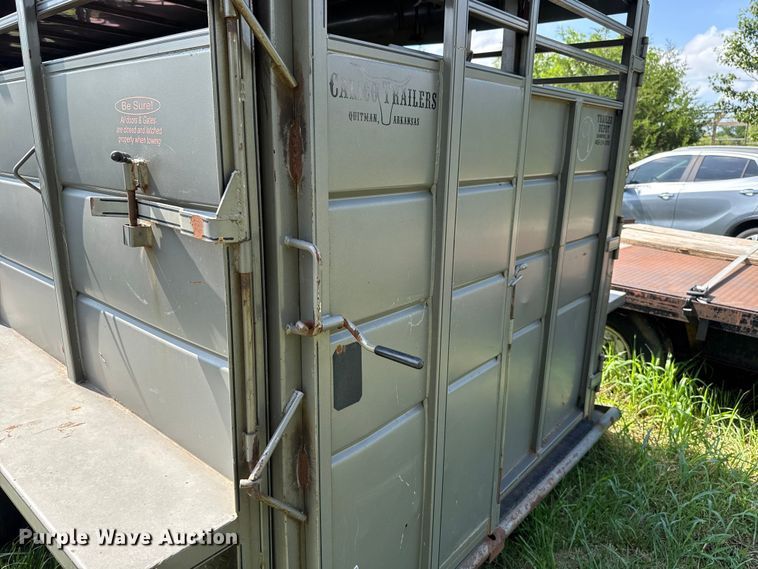image for item ET6242 2018 Calico Trailer Mfg. livestock trailer