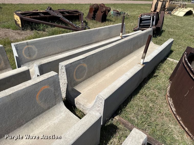 image for item FB6684 (2) concrete feed bunks