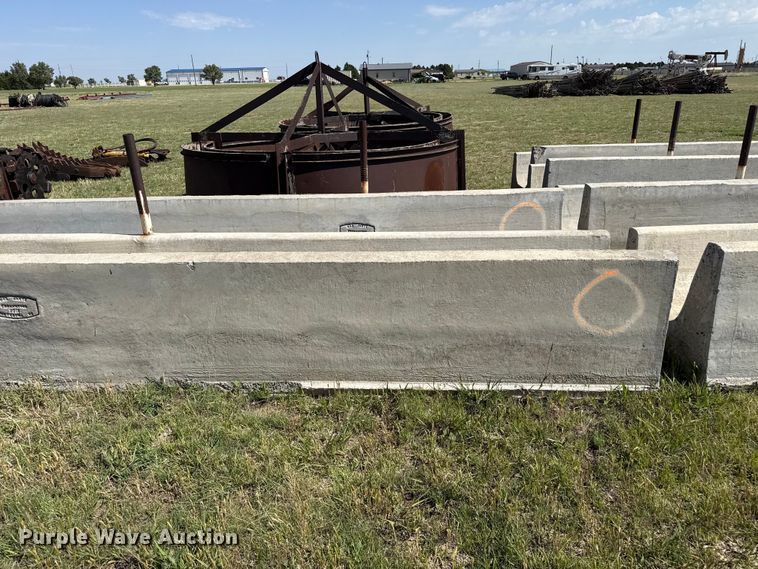 image for item FB6684 (2) concrete feed bunks