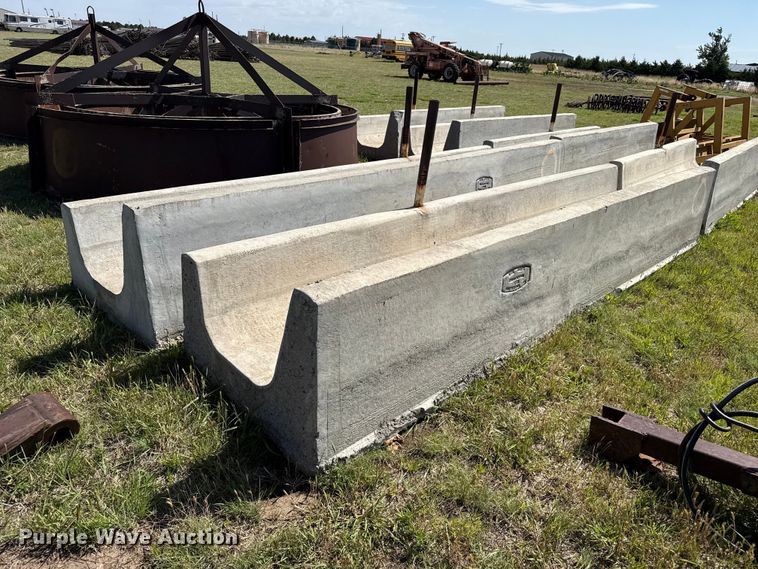 image for item FB6684 (2) concrete feed bunks