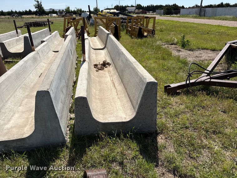 image for item FB6684 (2) concrete feed bunks