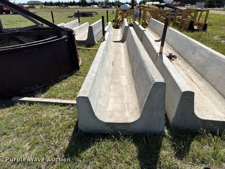 image for item FB6684 (2) concrete feed bunks