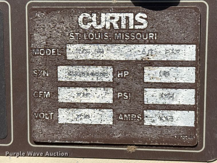 image for item FB6701 Curtis R/S 50 R/S 50 rotary screw air compressor