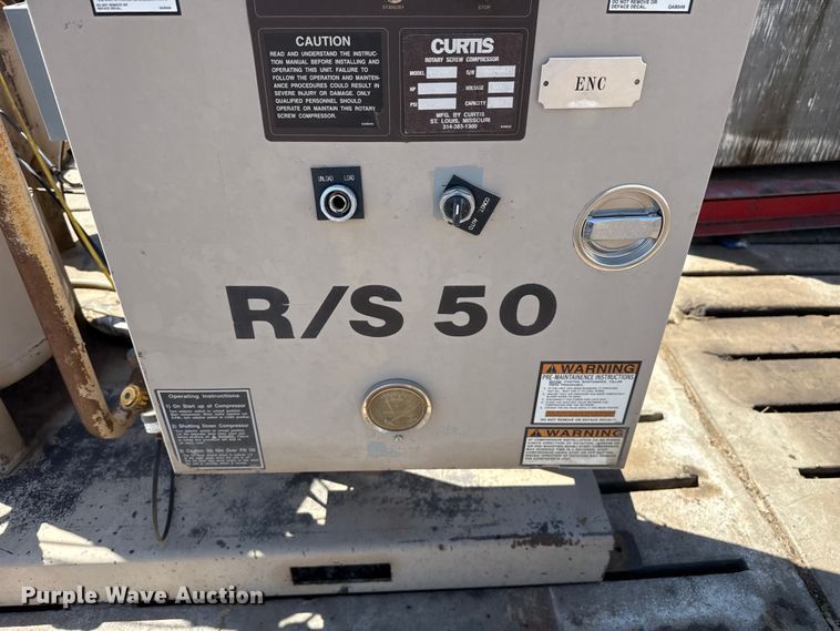 image for item FB6704 Curtis R/S 50 rotary screw air compressor
