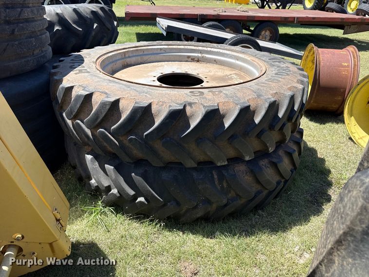 (2) sprayer tires and wheels