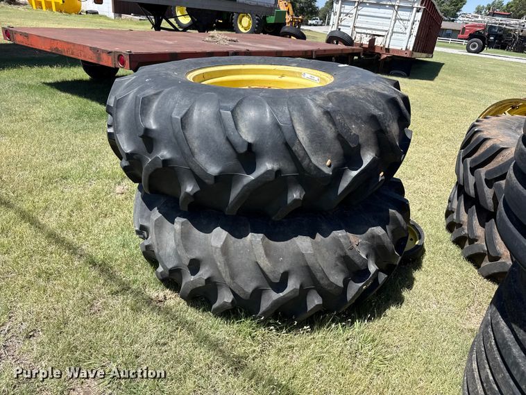 (2) tires and wheels