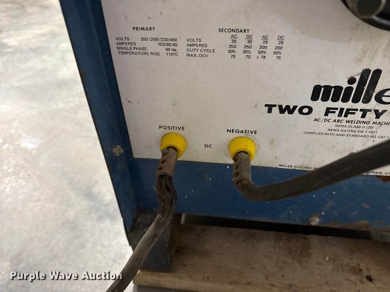 image for item FB6715 Miller Two Fifty Twin welder