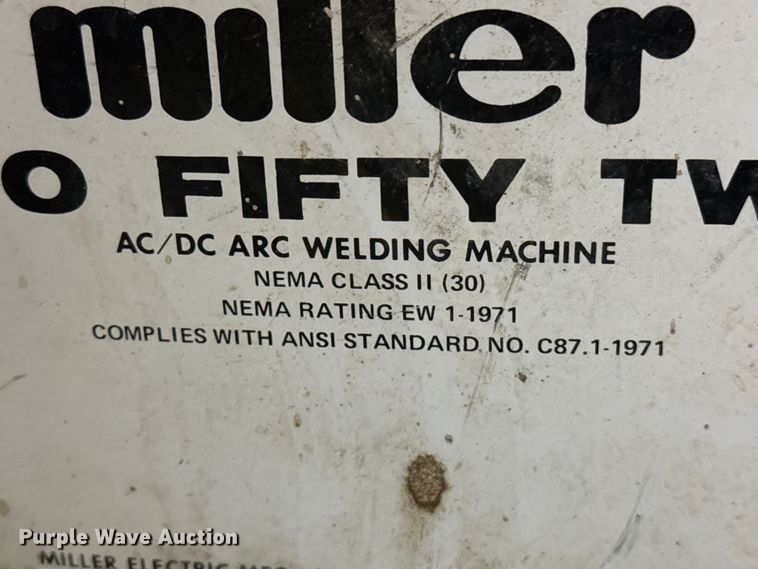 image for item FB6715 Miller Two Fifty Twin welder