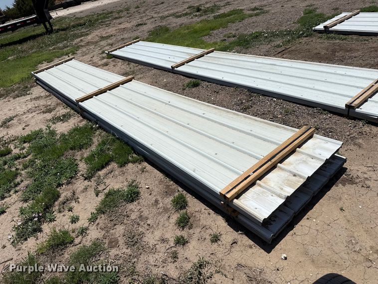 image for item FB6724 (98) sheets of metal siding/roofing