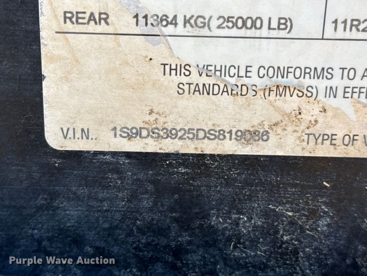 image for item FC2312 2012 Side Dump Industries DS39BAH1R2R11 side dump trailer