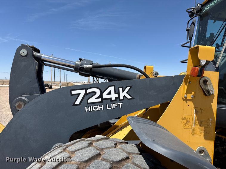 image for item FC2314 2015 John Deere 724K high lift wheel loader