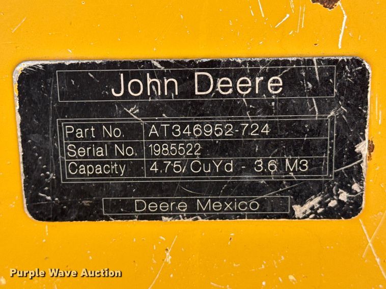 image for item FC2314 2015 John Deere 724K high lift wheel loader