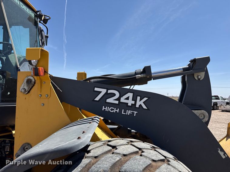 image for item FC2314 2015 John Deere 724K high lift wheel loader