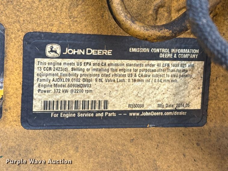 image for item FC2315 2014 John Deere 724K wheel loader