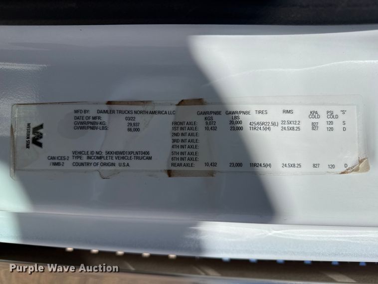 image for item FC2319 2023 Western Star 4900 manure spreader truck