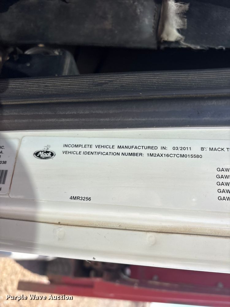image for item FC2323 2012 Mack GU813 manure spreader truck