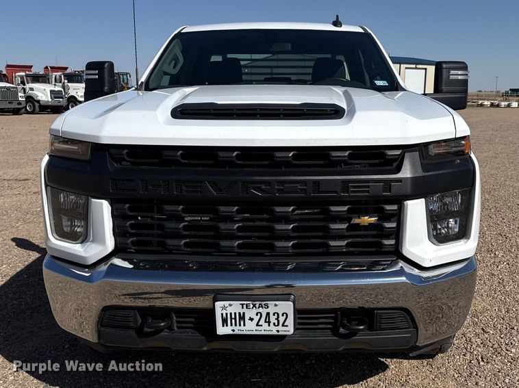 image for item FC2327 2021 Chevrolet 2500HD Ext. Cab flatbed pickup truck