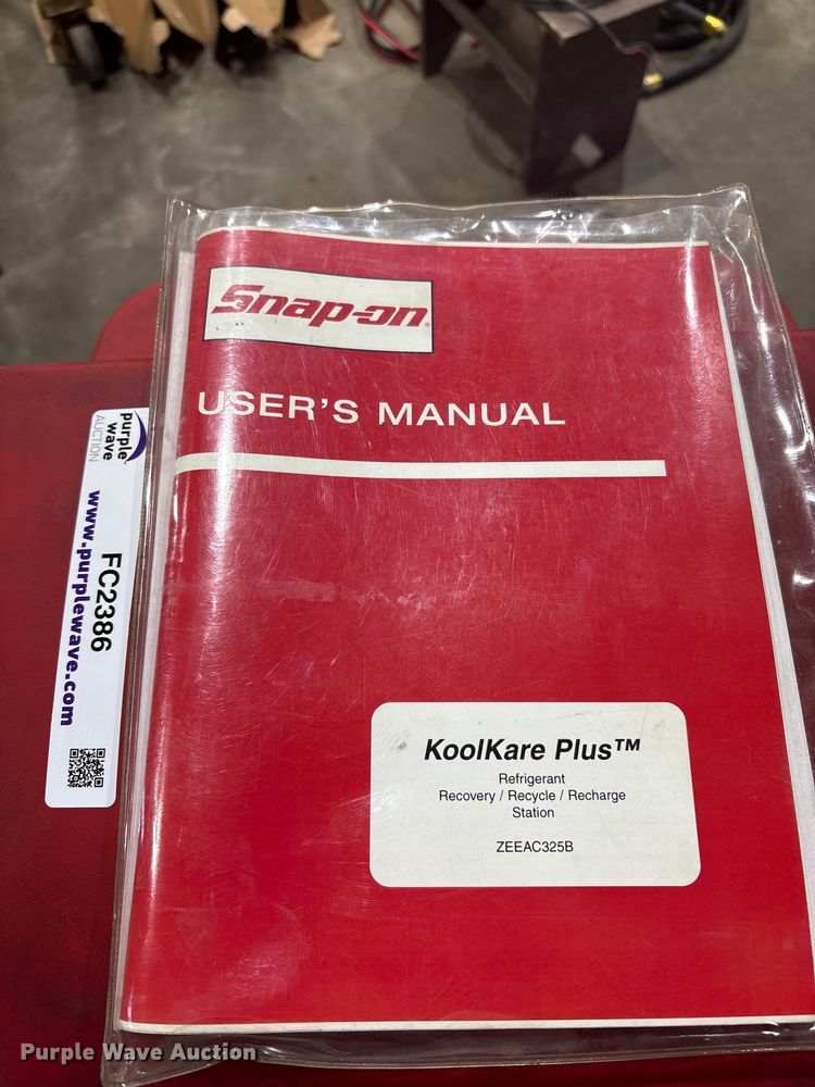 image for item FC2386 Snap-On Koolkare Plus refrigerant recycling machine