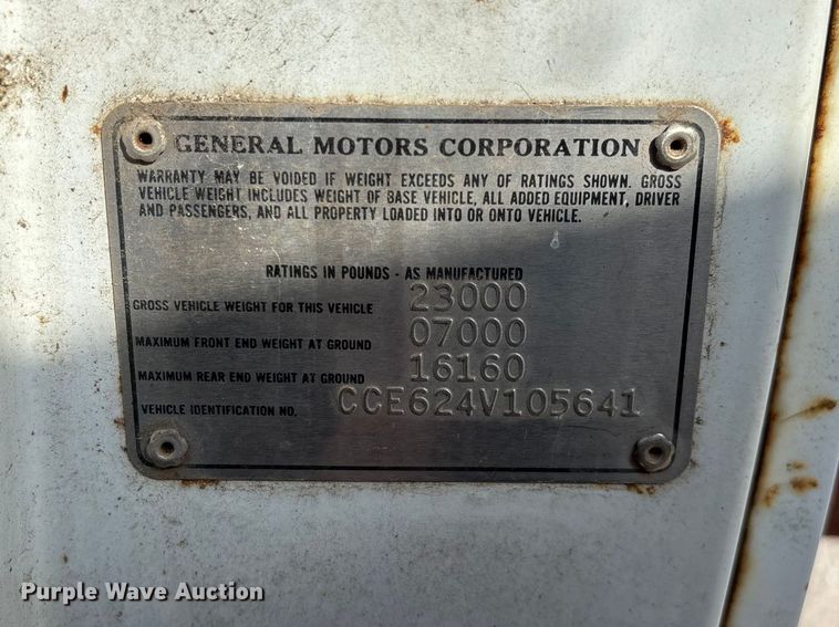 image for item FG0339 1974 Chevrolet C60 grain truck