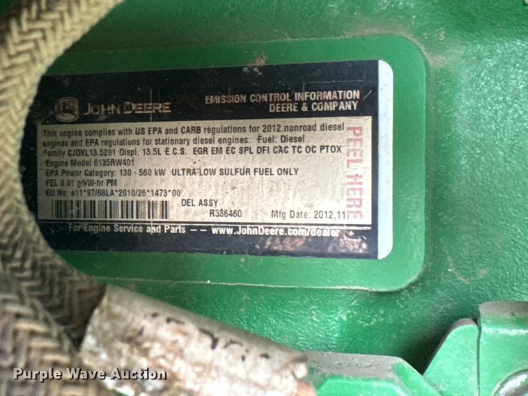 image for item NA9321 2013 John Deere 9410R 4WD tractor