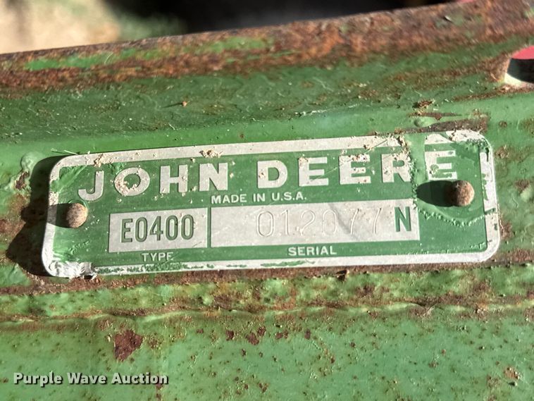 image for item NA9327 John Deere EO400 rotary hoe