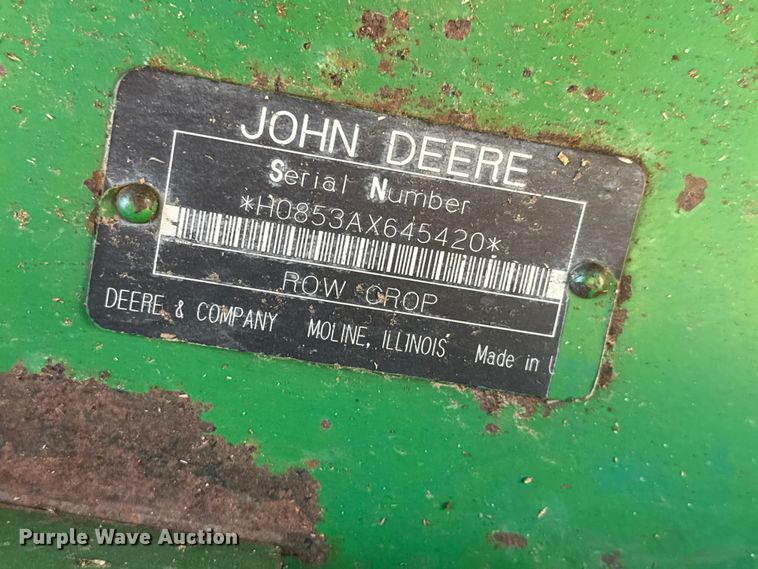image for item NA9331 John Deere 853A all-crop head