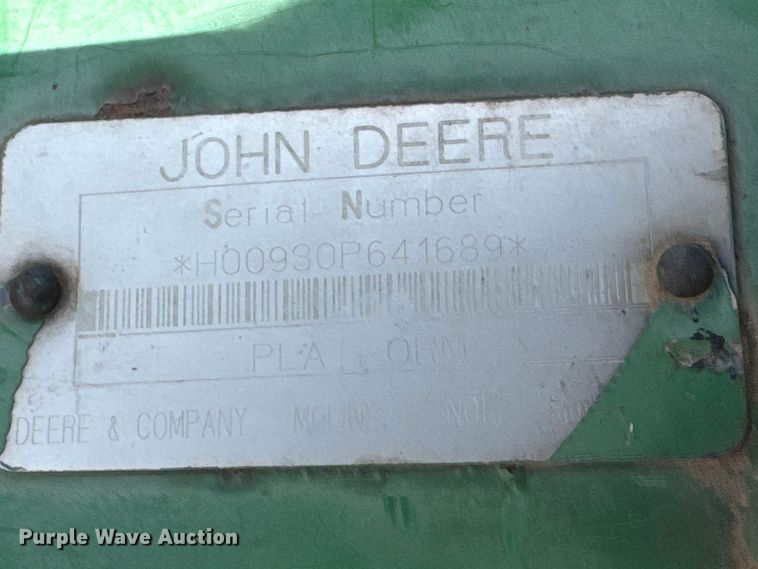 image for item NA9332 John Deere 930 rigid head