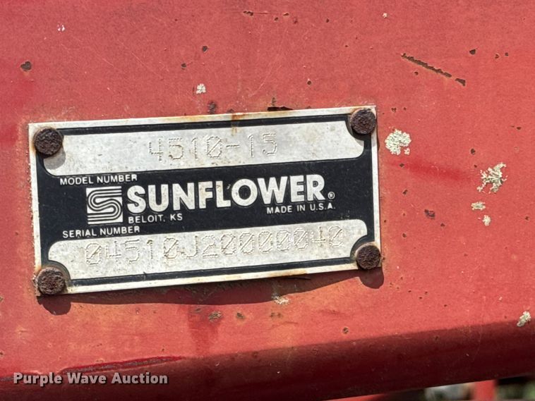image for item NA9333 Sunflower 4510-15 tandem disk