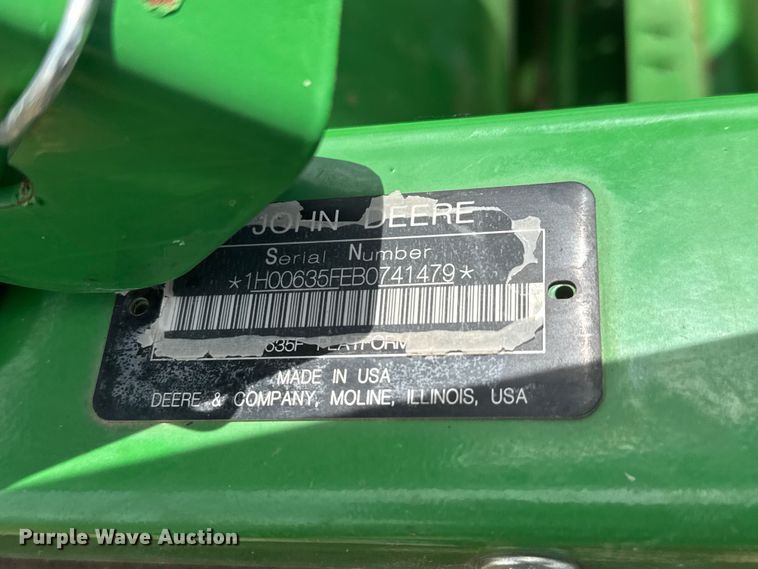 image for item NA9334 John Deere 635F HydraFlex flex head