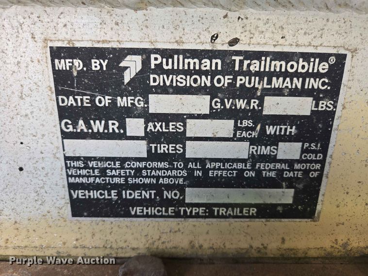 image for item DP8935 1979 Trailmobile tank trailer