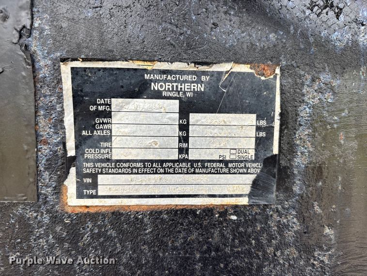 image for item DV4352 2014 Northern live bottom trailer