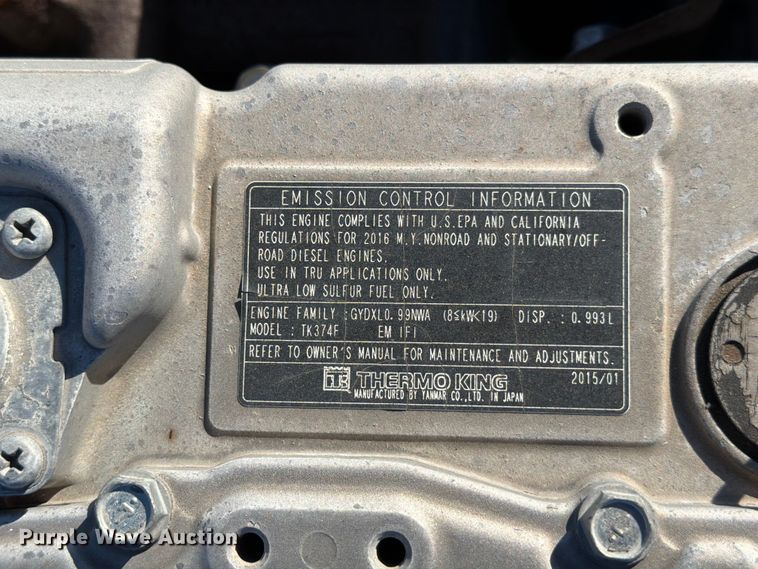 image for item ED5150 2016 International DuraStar 4300 refrigerated truck