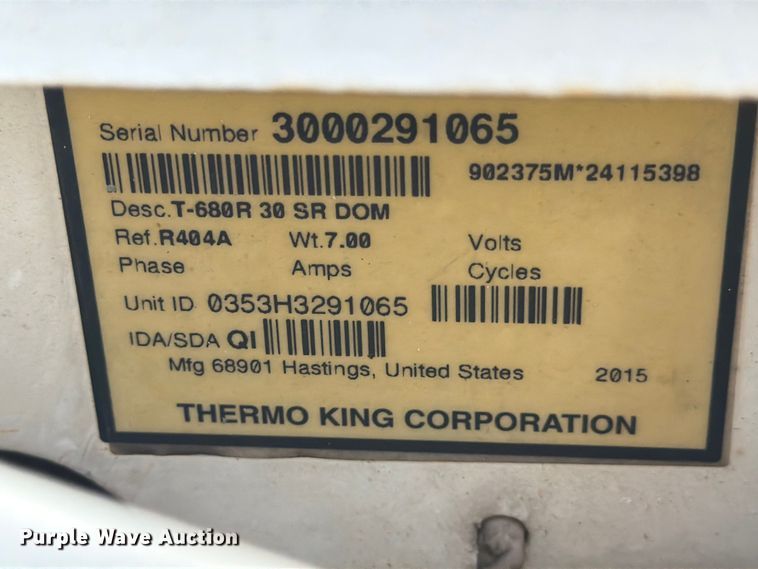 image for item ED5150 2016 International DuraStar 4300 refrigerated truck