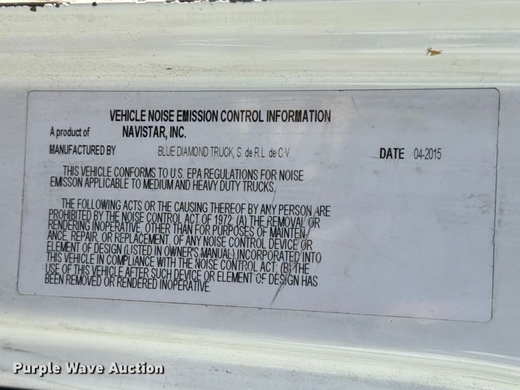 image for item ED5150 2016 International DuraStar 4300 refrigerated truck