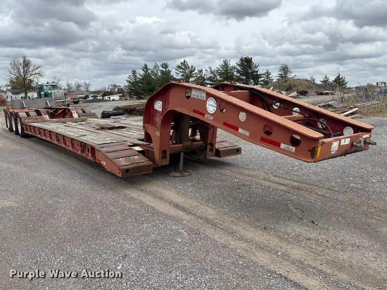 image for item EM0084 1997 Fontaine Specialized Inc TB50 lowboy equipment trailer