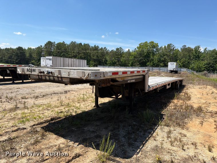 image for item EM0127 2019 Trail King TK80ACS-43 drop deck equipment trailer