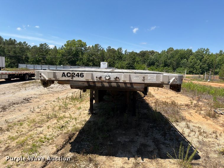 image for item EM0127 2019 Trail King TK80ACS-43 drop deck equipment trailer