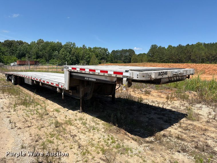 image for item EM0127 2019 Trail King TK80ACS-43 drop deck equipment trailer