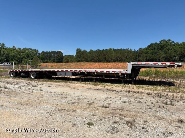 image for item EM0127 2019 Trail King TK80ACS-43 drop deck equipment trailer