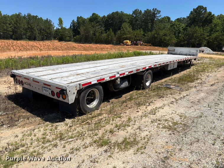 image for item EM0127 2019 Trail King TK80ACS-43 drop deck equipment trailer
