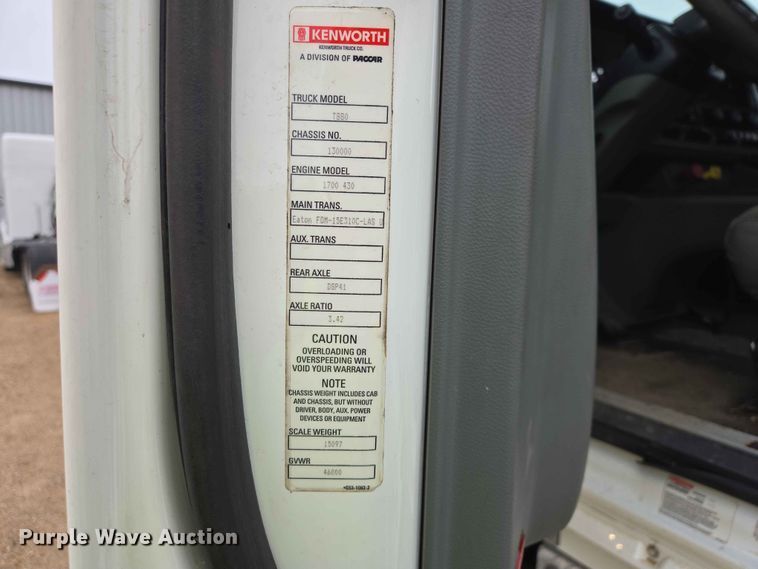 image for item ER1621 2016 Kenworth T880 semi truck