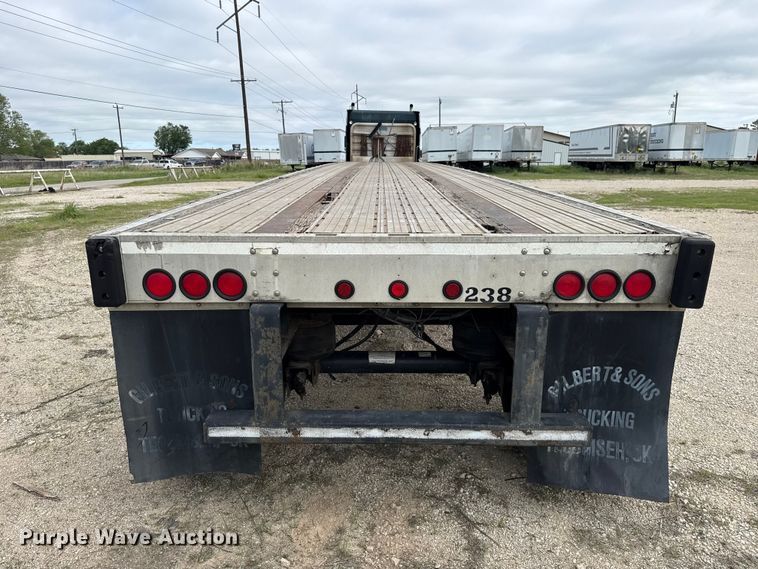 image for item ET6046 1999 Transcraft flatbed trailer