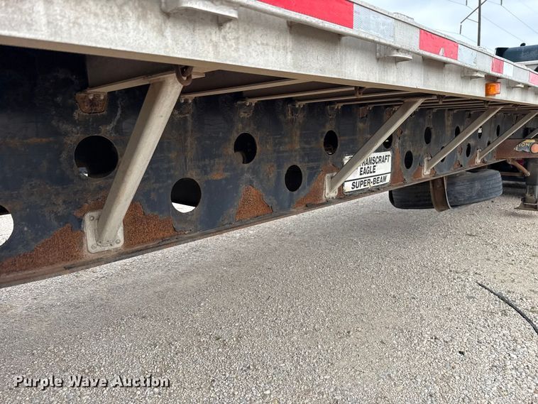 image for item ET6046 1999 Transcraft flatbed trailer