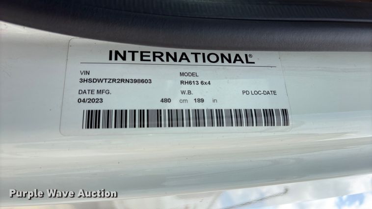 image for item EU0621 2024 International RH613 semi truck