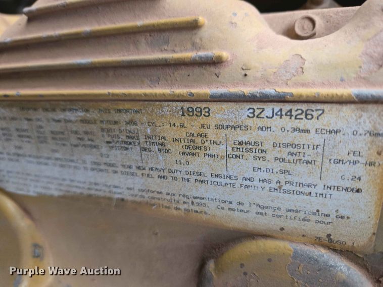 image for item EW0179 1993 Caterpillar 3406 engine