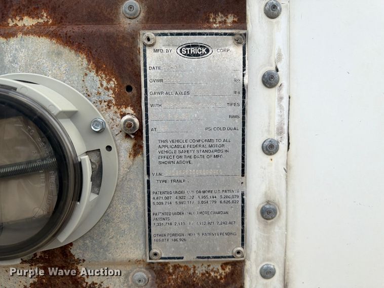 image for item EW2041 2005 Strick Corp. dry van trailer