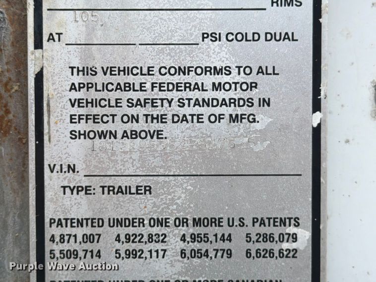 image for item EW2044 2007 Strick Corp. dry van trailer
